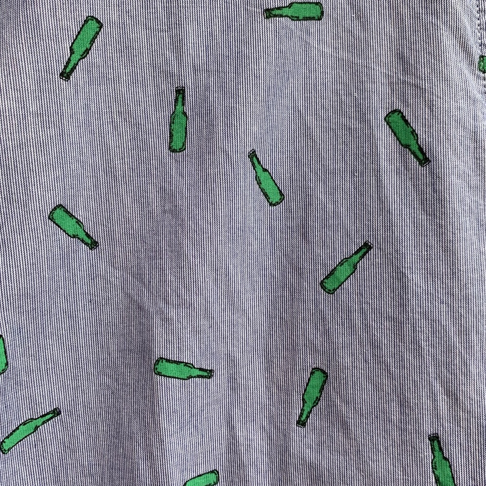 Sovereign Code Beer Bottle Print Button Down Shirt - image 3